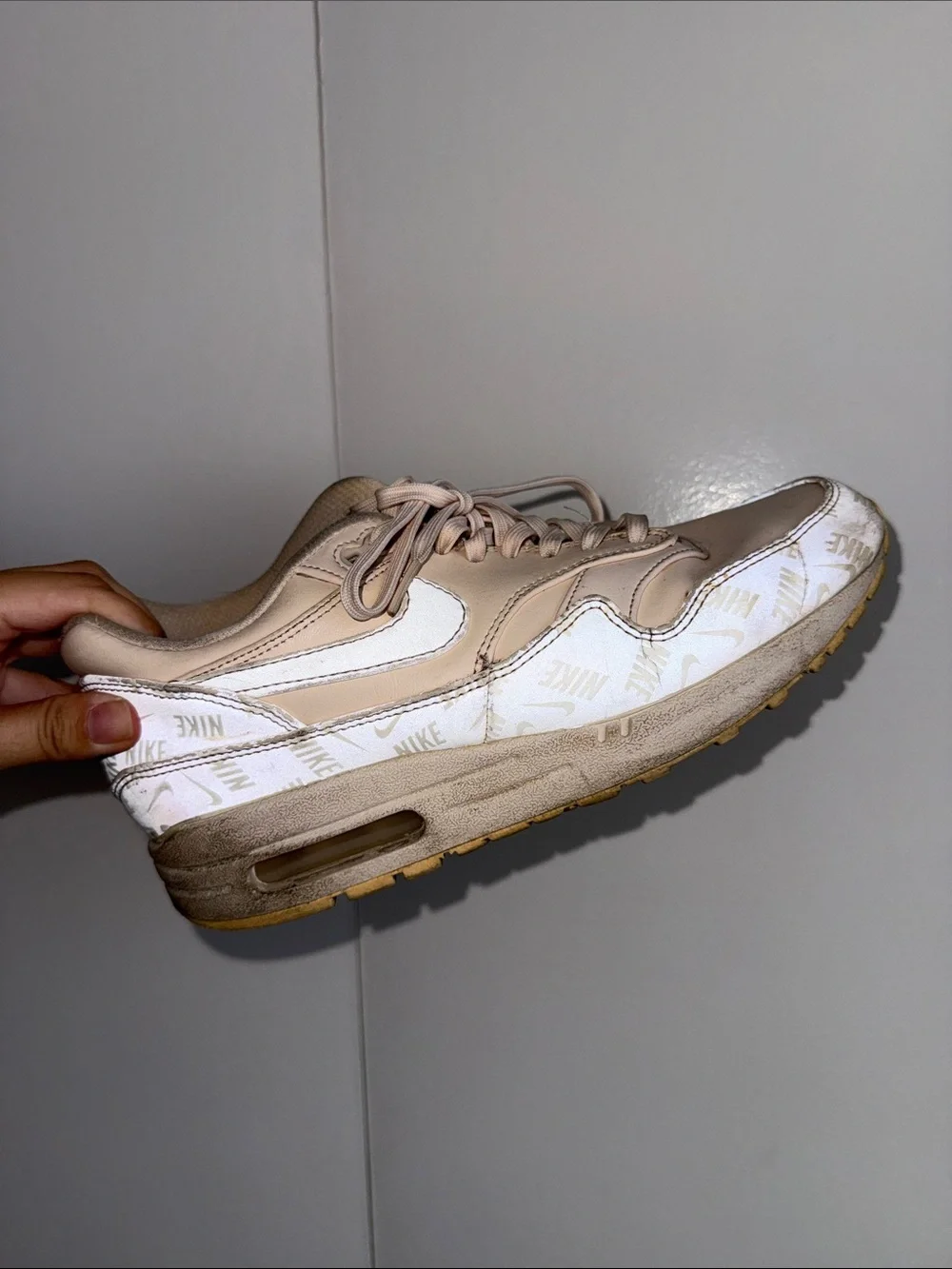 Nike Women’s Low-Top Sneakers in Blush and White